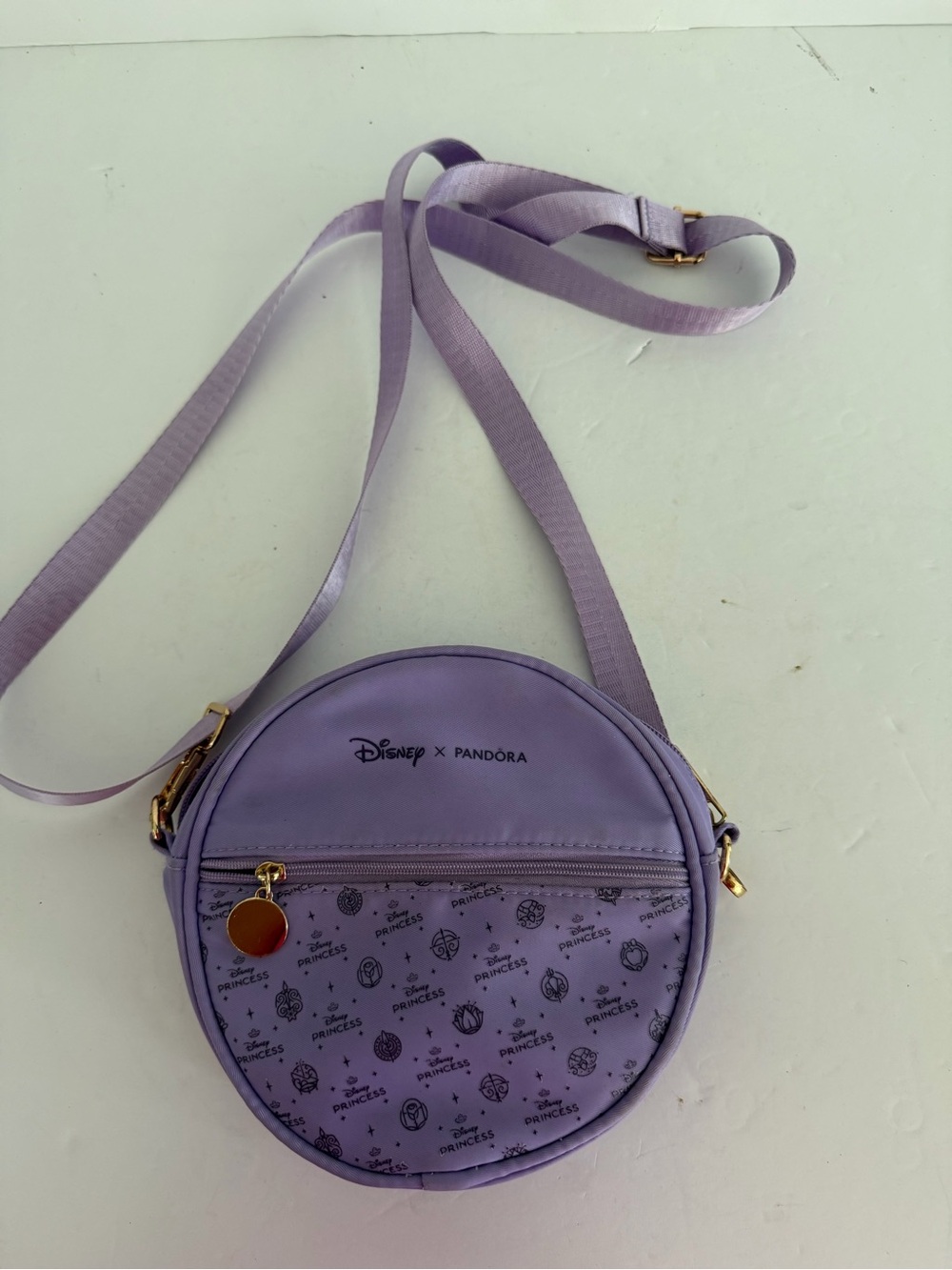 Disney x Pandora 2025 Princess Half Marathon Gift Bag Lavender Rapunzel Icons